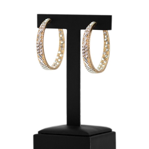 paparazzi Jewelry - GLITZY By Association - Gold Earrings